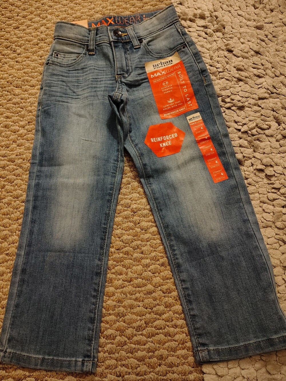 Urban Pipeline Light Blue Jeans with Orange Accent Tags